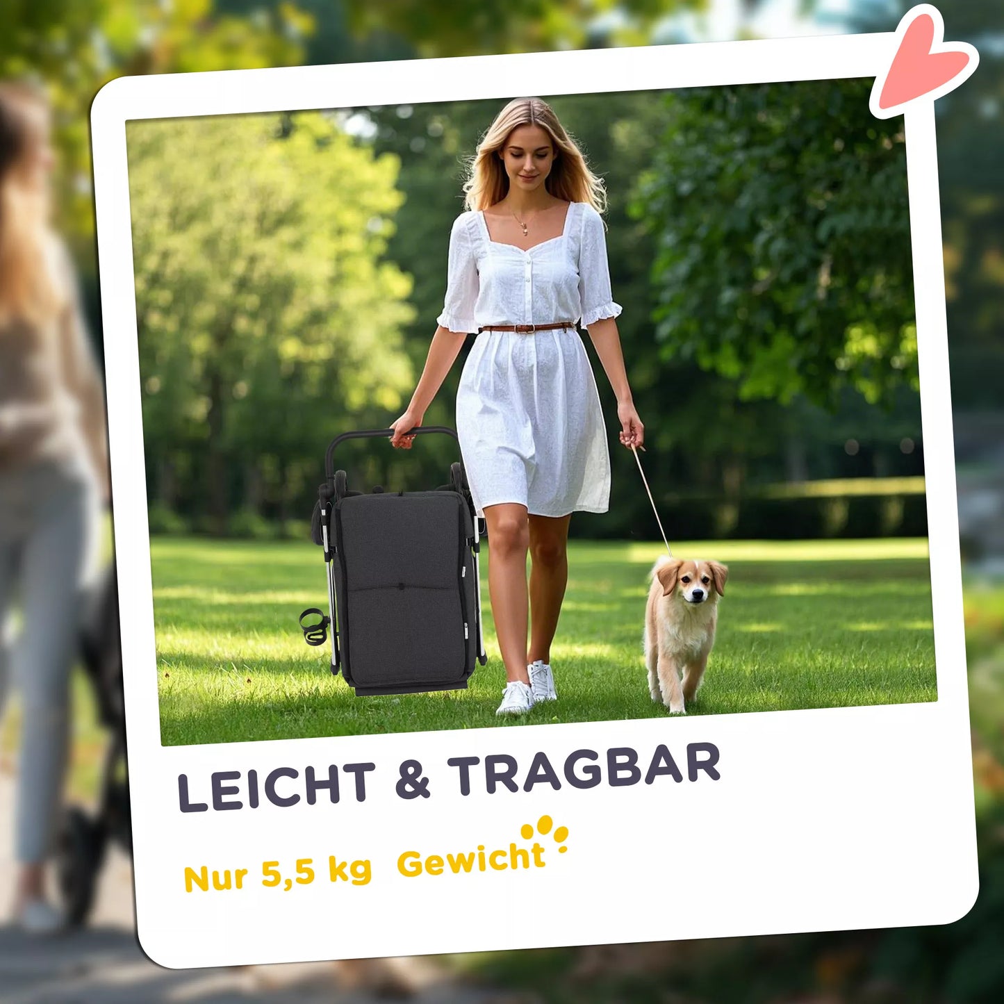 Suņu ratiņi, viegli un salokāmi transporta ratiņi maziem suņiem, mazgājams spilvens, sieta logs, pelēki