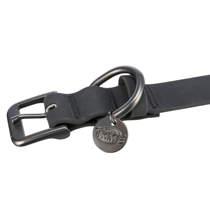 TRIXIE CityStyle antkaklis, PVC, M: 35-42 cm/20 mm, juodas dirželis