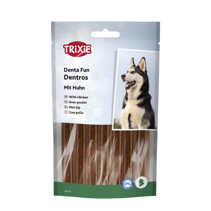 TRIXIE Denta Fun Dentros, paukštiena, 7 vnt.-180 g nauja pakuotės išvaizda