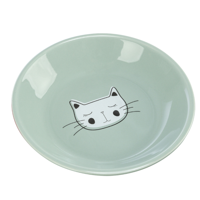 TRIXIE Dubenėlis katėms, seklus, keramika, 0.2 l/14 cm melsvas
