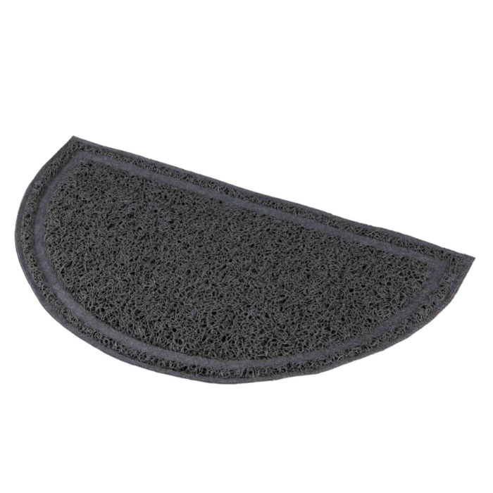 TRIXIE Kilimėlis prie tualeto, pusiau apvalus, PVC, 59x35 cm, antracito