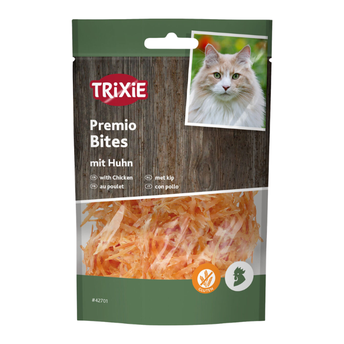 TRIXIE  PREMIO Chicken Filet Bites, skanėstas katėms vištienos kąsneliai 50 g