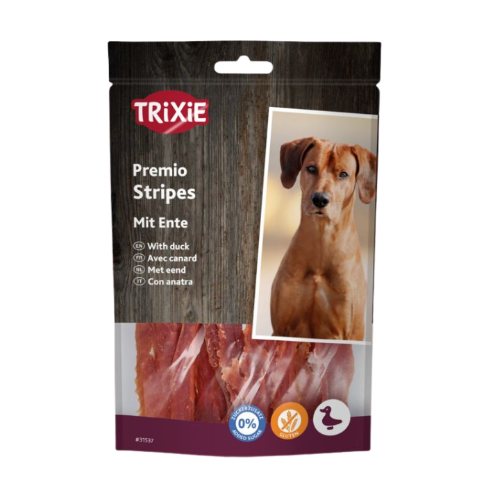 TRIXIE PREMIO Ducky Stripes, 100g nauja pakuotės išvaizda