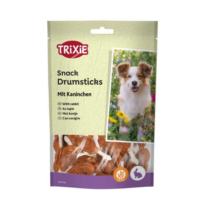 TRIXIE PREMIO skanėstai šunims, triušienos blauzdelės, 8 vnt.-100 g naujas dizainas
