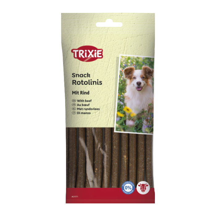 TRIXIE Soft Snack rotolinis, jautiena, 12 cm, 12 vnt.-120 g