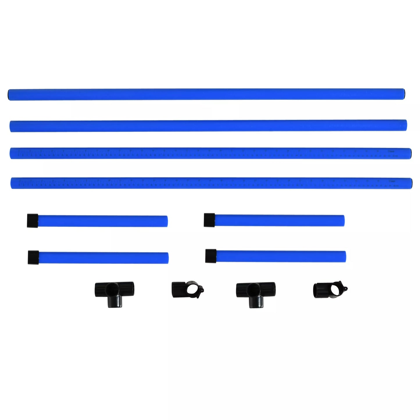 Šunų Agility Rinkinys, 4 dalys, reguliuojamo aukščio. Agility įranga, šuolių kartelių rinkinys, su 4 kliūtimis, su nešiojimo krepšiu. Koordinacijos treniruotėms, šuolių kartelių rinkinys žaidimams ir treniruotėms.