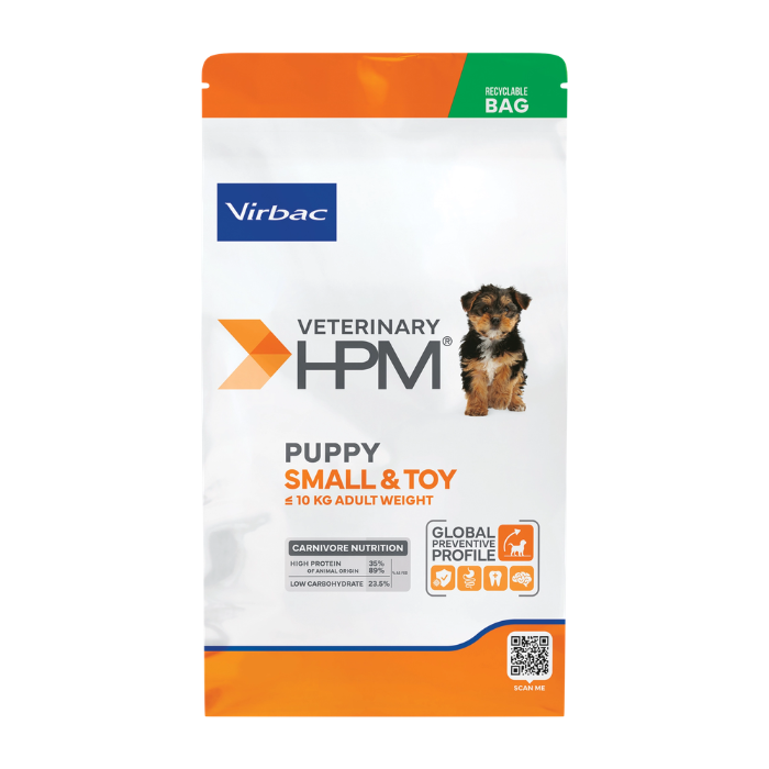 Virbac Veterinary HPM Baby Dog Small & Toy sausas pašaras augantiems mažų veislių šuniukams 3kg