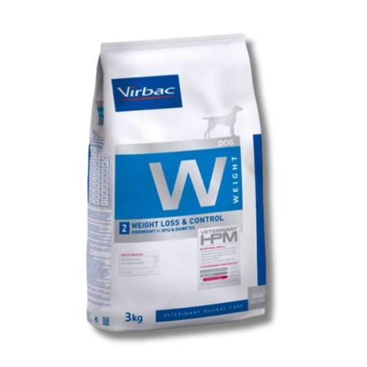 Virbac HPM W2 Weight Loss & Control Dog dietinis sausas pašaras šunims turintiems antsvorio