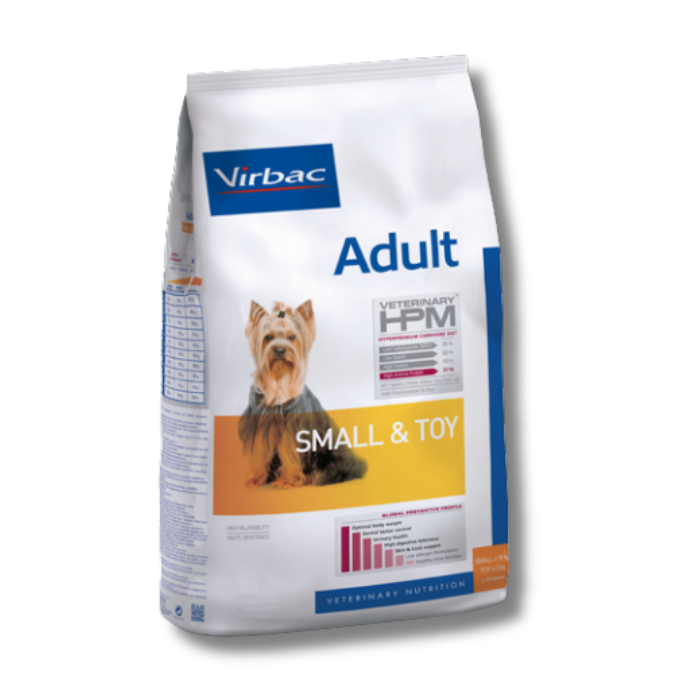 Virbac Veterinary HPM Adult Dog Small & Toy Dog sausas pašaras mažų veislių šunims