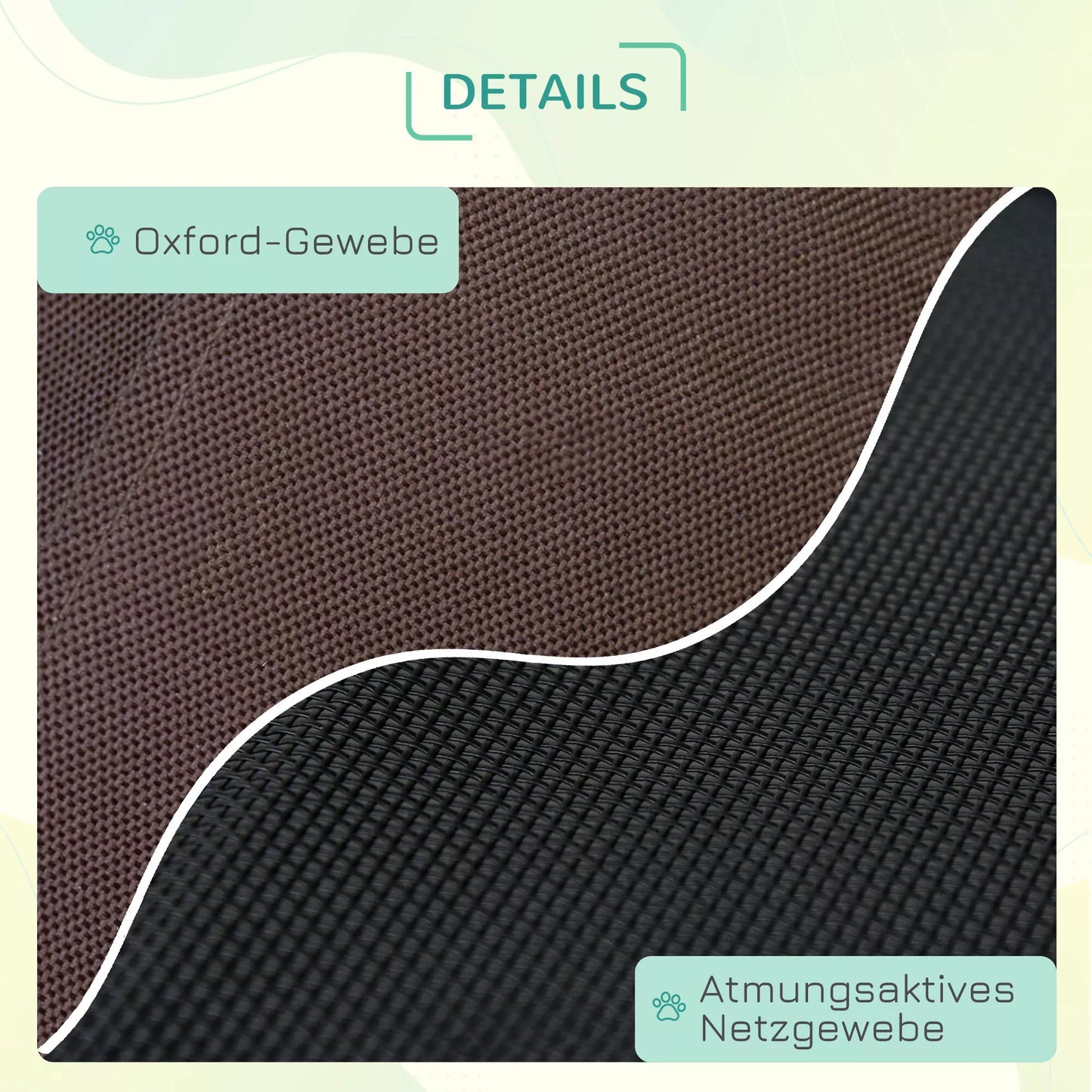 Salokāma mājdzīvnieku gulta ar nojumi, āra suņu gulta, sieta audums, brūna + melna