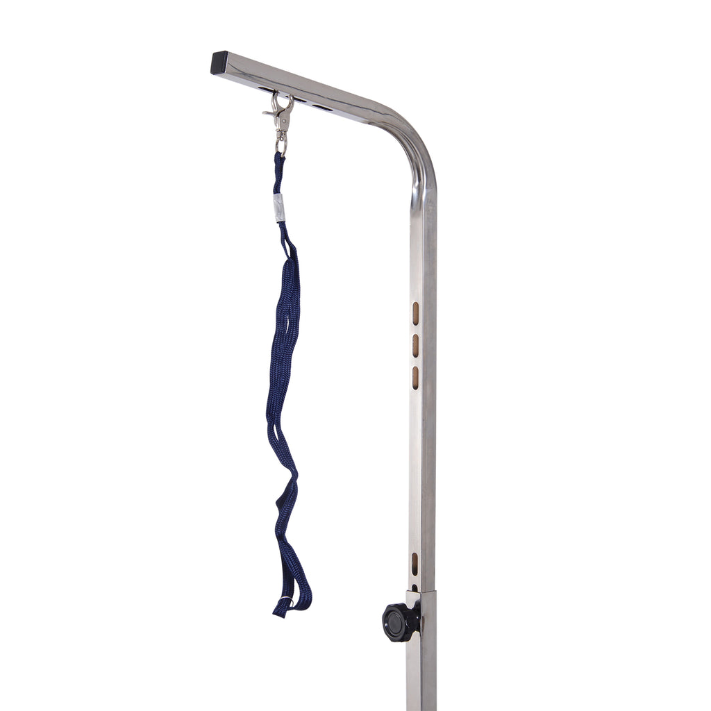 Kirpimo stalas šunims 91,5x61,5x76 cm, sulankstomas, su reguliuojamu laikikliu ir kilpomis, iki 150 kg, juodas
