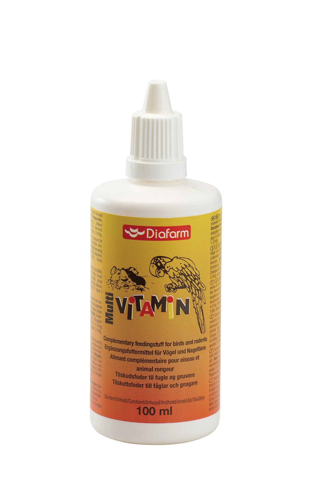 Diafarm vitaminai paukščiams ir graužikams 100 ml