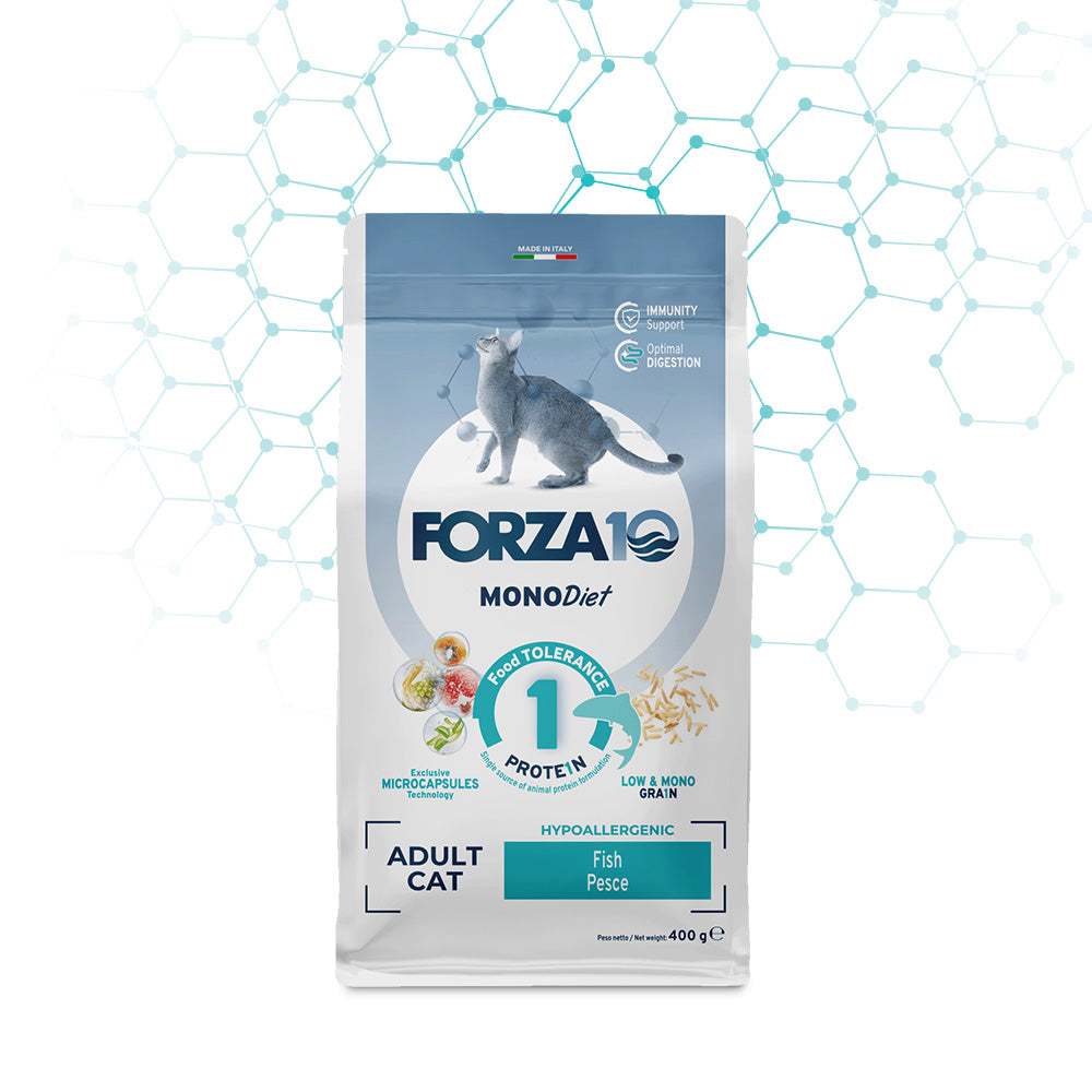 FORZA10 Mono Diet Hypoallergenic su žuvimi  katėms 1.5 kg