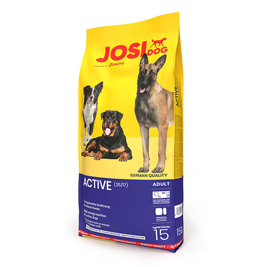 JosiDog Active sausas šunų maistas, 15 kg