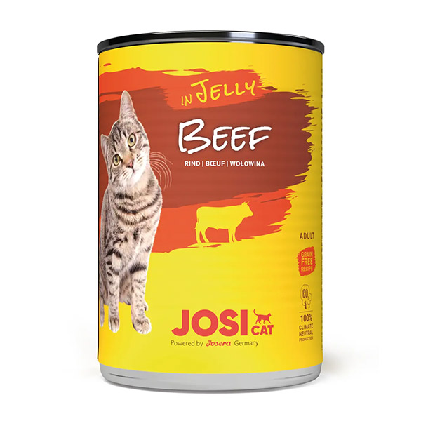 JosiCat Beef in Jelly konservai katėms su jautiena drebučiuose, 400 g