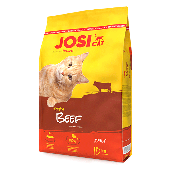 JosiCat Tasty Beef sausas maistas katėms su jautiena, 10 kg