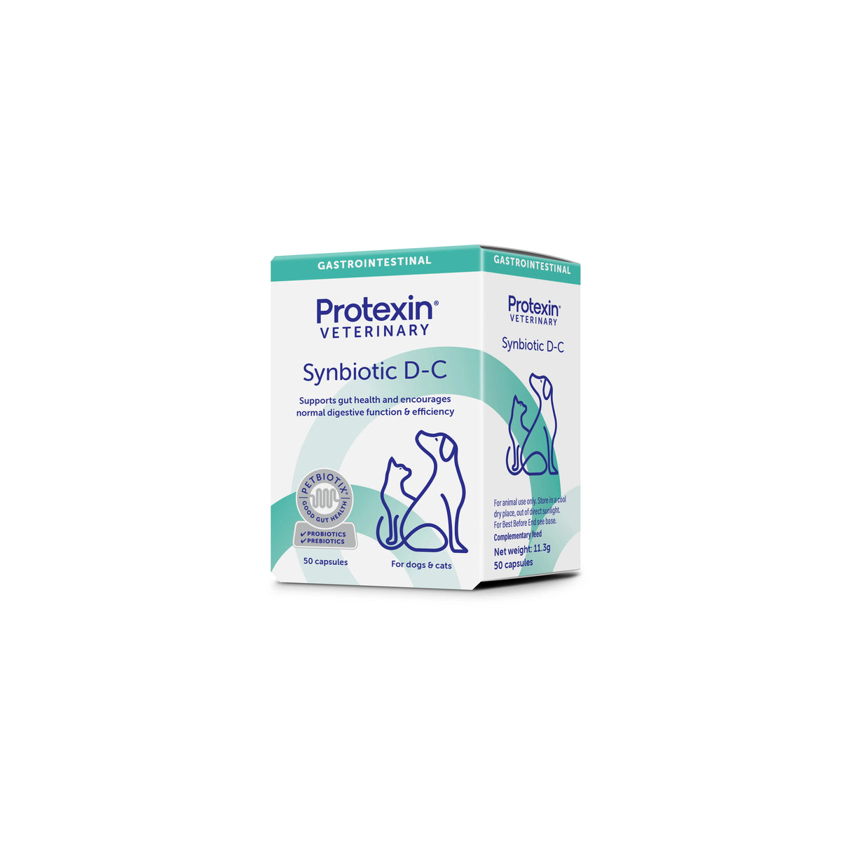 Protexin Synbiotic D-C probiotikai šunims ir katėms N50
