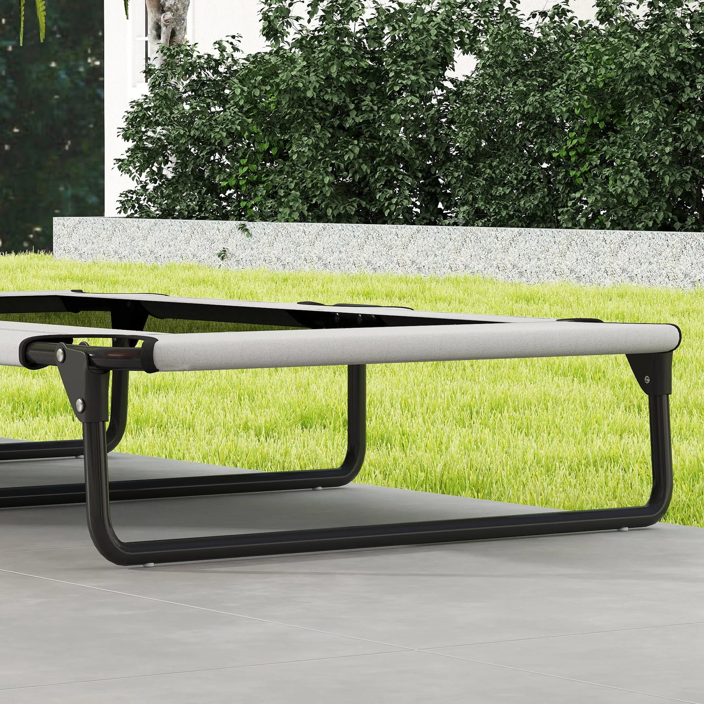 Pārnēsājama paaugstināta suņu gulta, paaugstināta mājdzīvnieku gulta ar elpojošu sietu, lieliem suņiem, gaiši pelēka