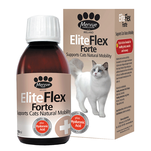 Mervue EliteFlex Forte papildai sąnariams katėms, 150 ml