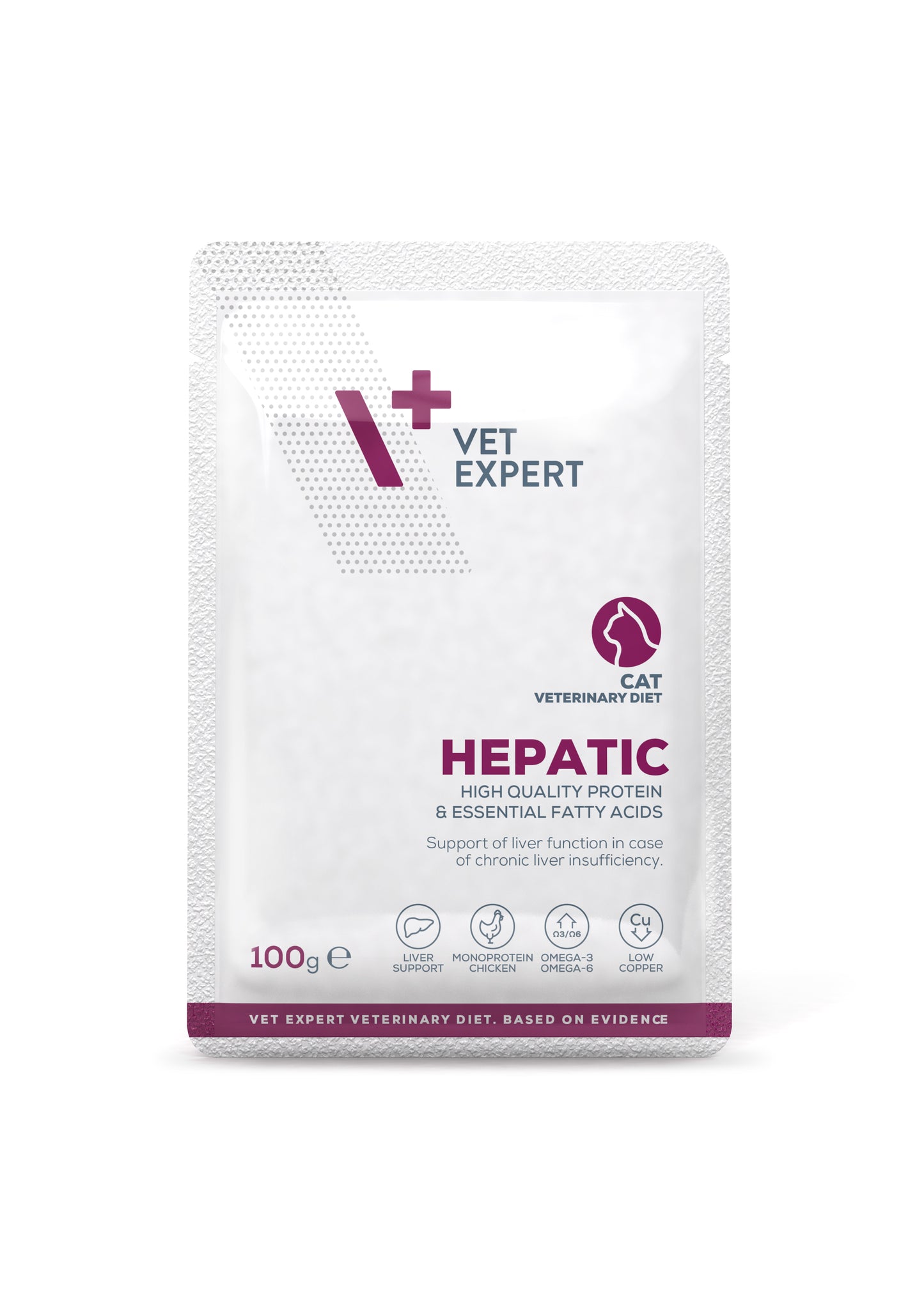 VetExpert Veterinary Diet Hepatic cat 100g pouch