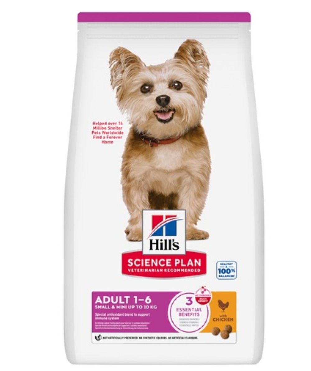 Hill's Science Plan Adult Small & Mini Chicken sausas maistas su vištiena mažų veislių šunims