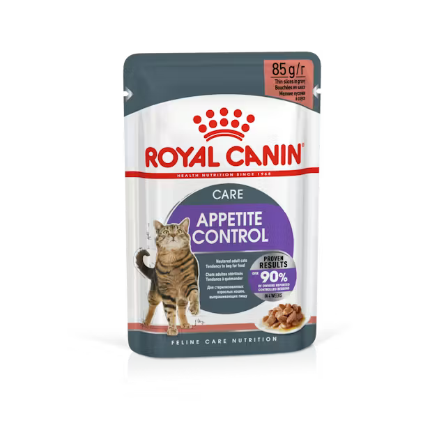 Appetite Control drėgnas pašaras katėms Royal Canin (ploni griežinėliai padaže)