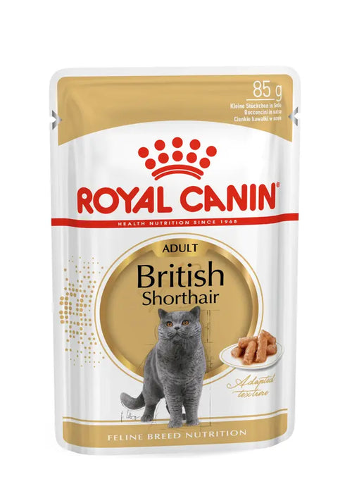 Drėgnas pašaras Britų trumpaplaukėms katėms virš  12 mėnesių amžiaus. (gabalėliai padaže) Royal Canin