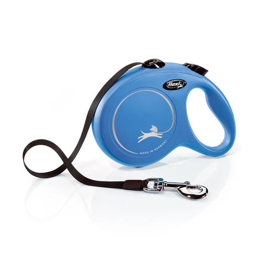 Flexi New Classic juostinis pavadėlis 8m – Melyna / L iki 50 kg 8m juostinis