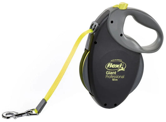 Flexi Giant Profesional Juodas juostinis pavadėlis 10m