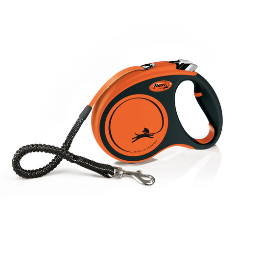 Flexi Xtreme oranža siksnas pavada 5m