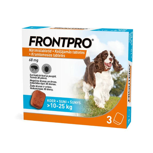 FRONTPRO L 68 mg kramtomosios tabl. šunims >10–25kg N3