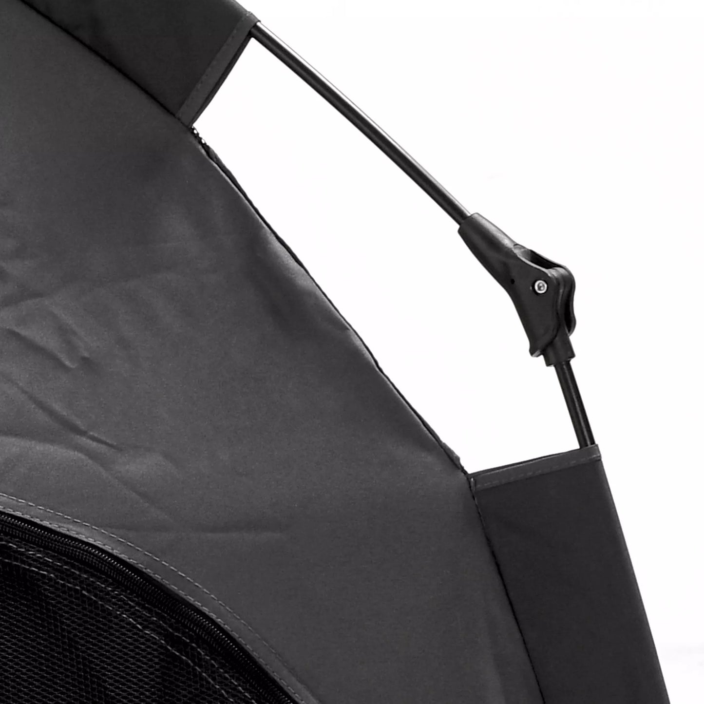 Mājdzīvnieku telts, salokāma, laikapstākļiem izturīga, suņu voljērs lieliem suņiem, melna