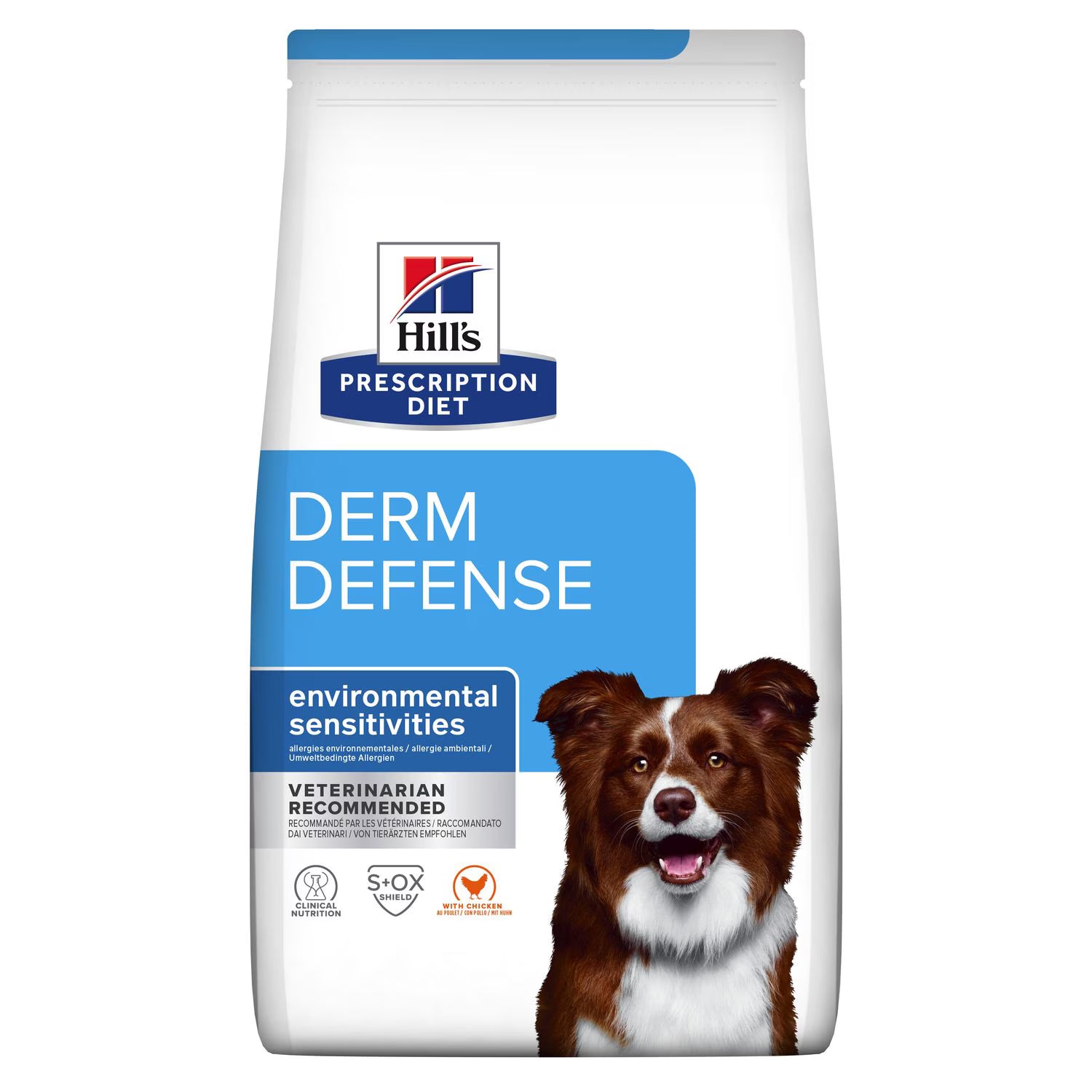 Hill's Prescription Diet PD Canine Derm Defence pašaras šunims su vištiena