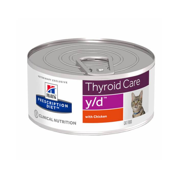 Hill's PD Feline y/d Thyroid Care konservai katėms 156g