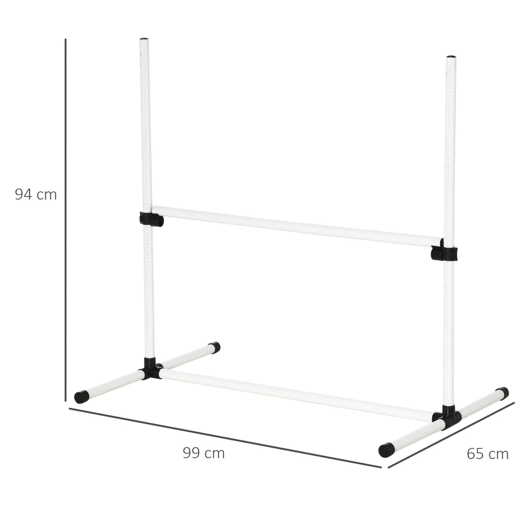 Šunų Agility Rinkinys, 4 dalys, reguliuojamo aukščio. Agility įranga, šuolių kartelių rinkinys, su 4 kliūtimis, su nešiojimo krepšiu. Koordinacijos treniruotėms, šuolių kartelių rinkinys žaidimams ir treniruotėms.