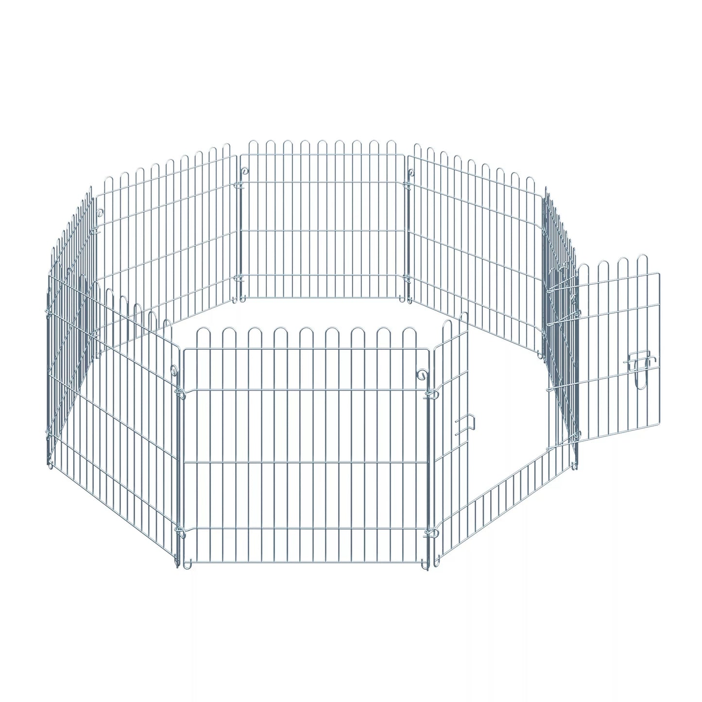 8 daļu rotaļu laukums kucēniem, mājdzīvnieku nožogojums, P63 x A60 cm