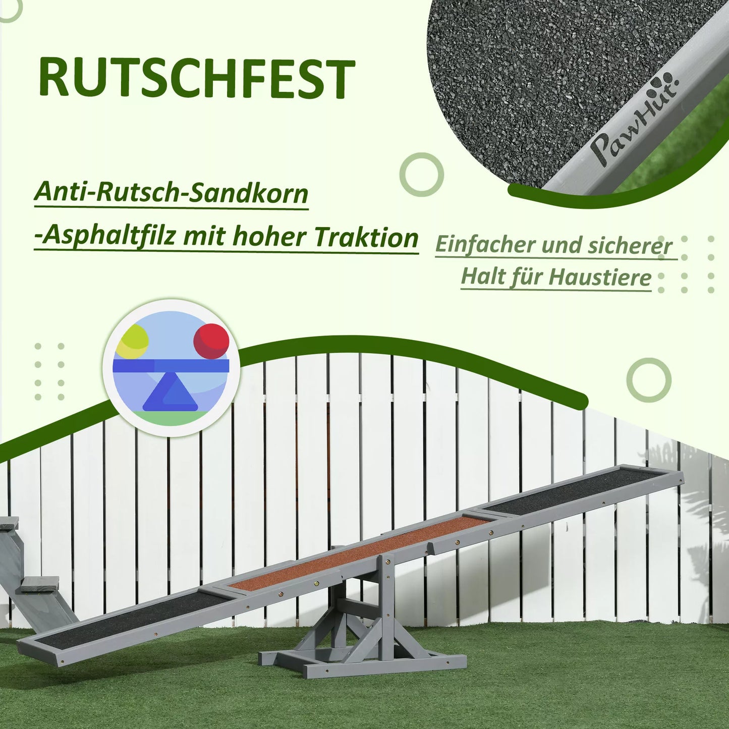 Suņu līdzsvara velosipēds Aqulity, suņu sporta līdzsvara velosipēds, 180 x 30 x 30 cm, pelēks + brūns