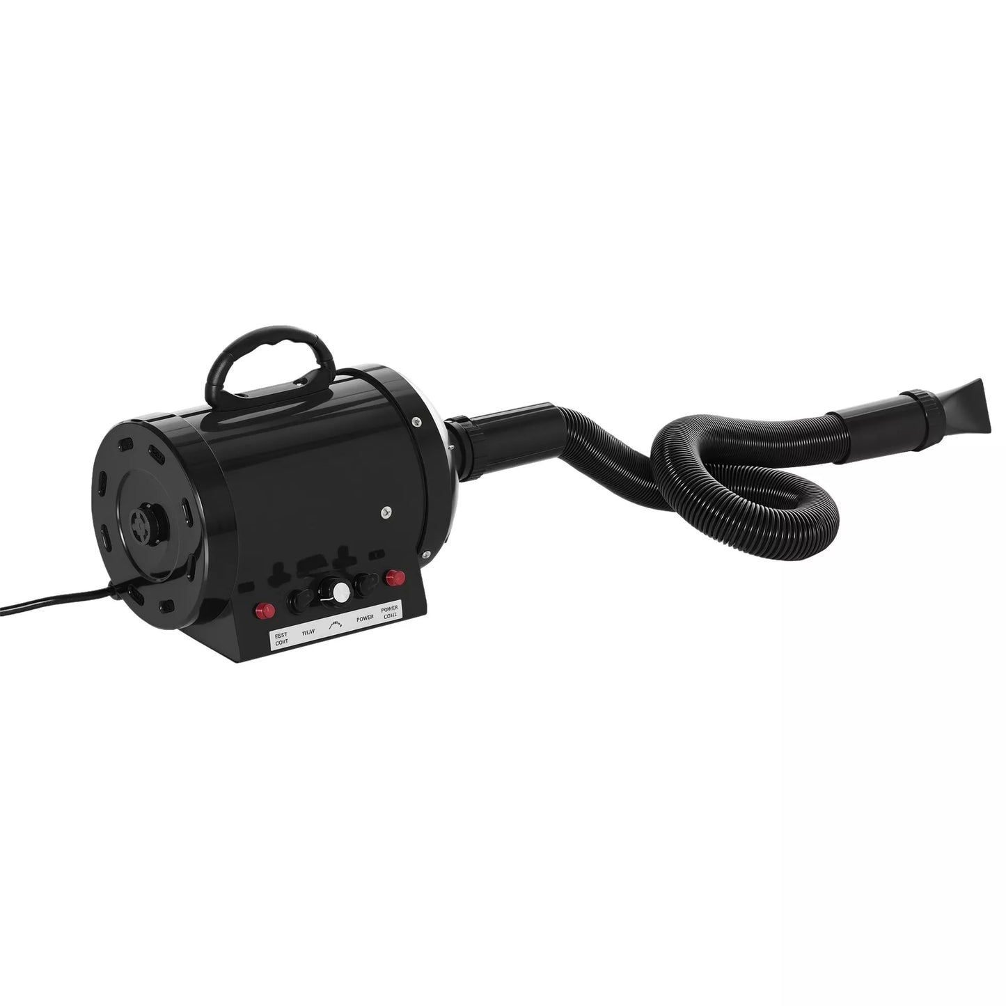 PawHut Profi Profesionali šunų ir gyvūnų džiovykla, tylioji, 2800W, metalinė, juoda, 40 x 16 x 20 cm