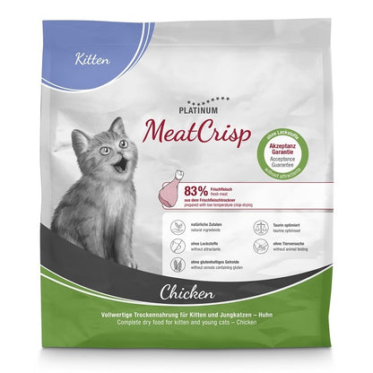 Platinum MeatCrisp Chicken sabalansēta pilnvērtīga sausā barība kaķēniem
