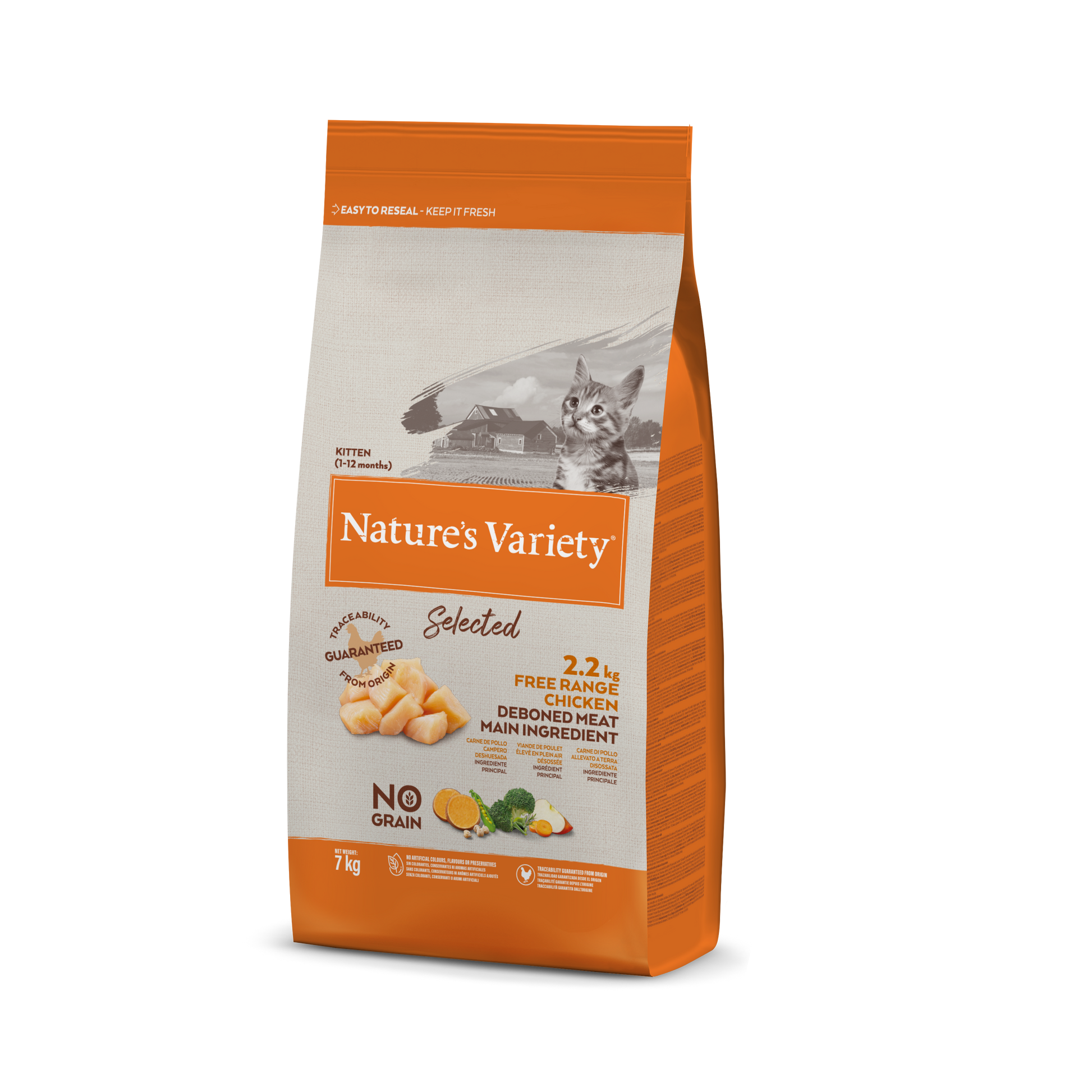 Nature's Variety Selected Kitten (vištiena) 7 kg