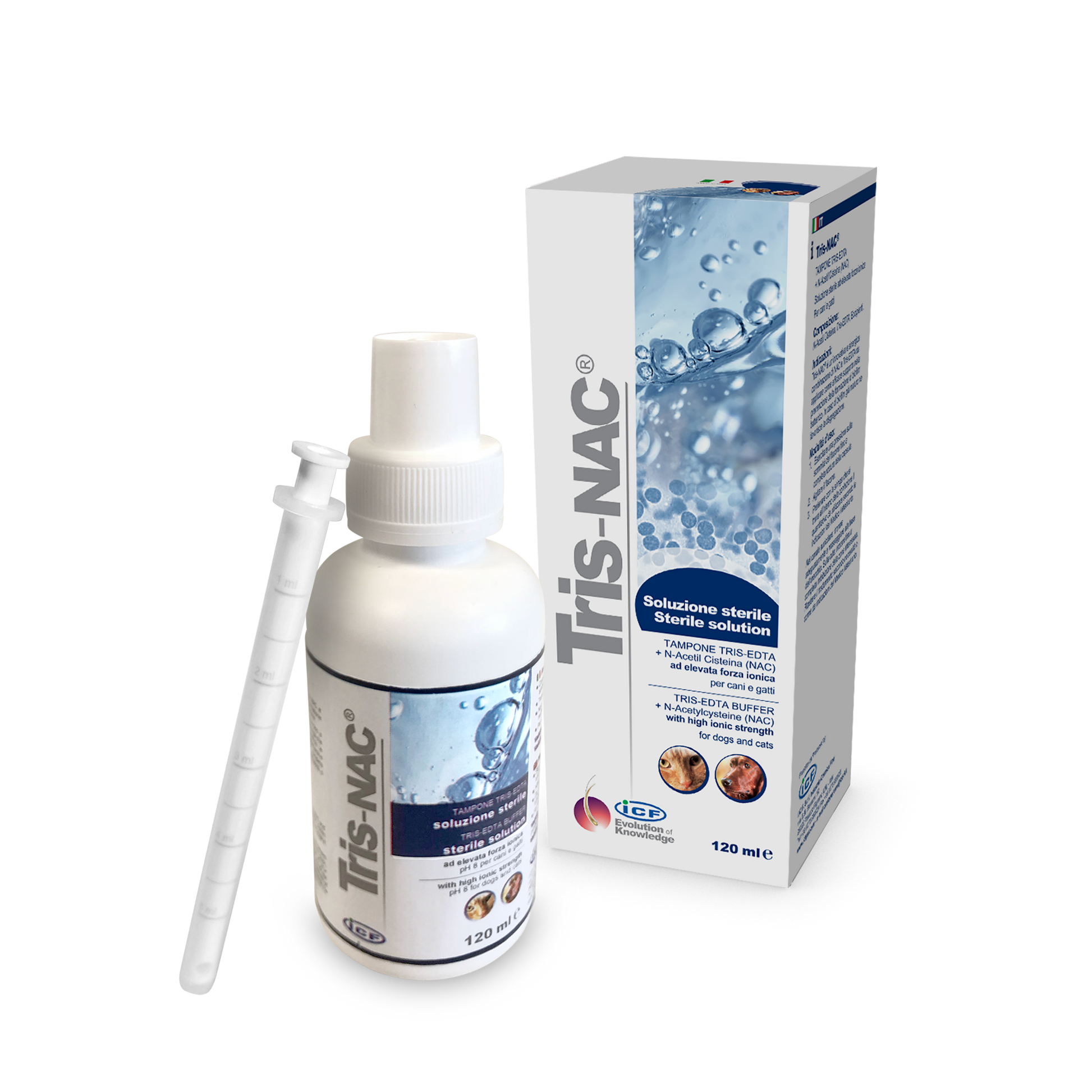 Tris-NAC Prevencinė priemonė šunims ir katėms bakterinių biologinių plėvelių formavimuisi 120 ml