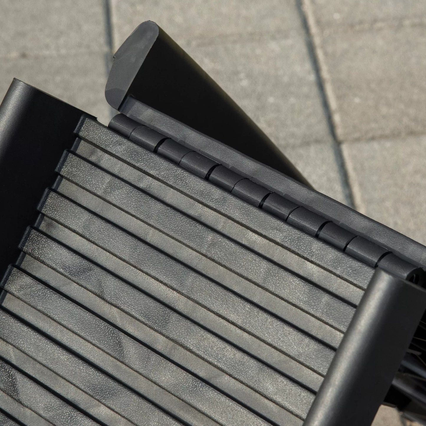 Suņu rampa, pārnēsājama automašīnu rampa dzīvniekiem, salokāma, plastmasas, melna, 155 x 39 x 14 cm