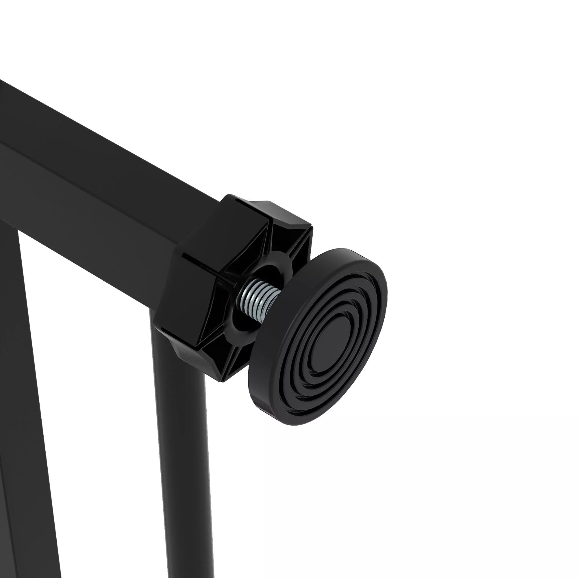 Drošības vārtiņi suņiem, mājdzīvnieku barjera, metāla, plastmasas, 74-80 cm, melni