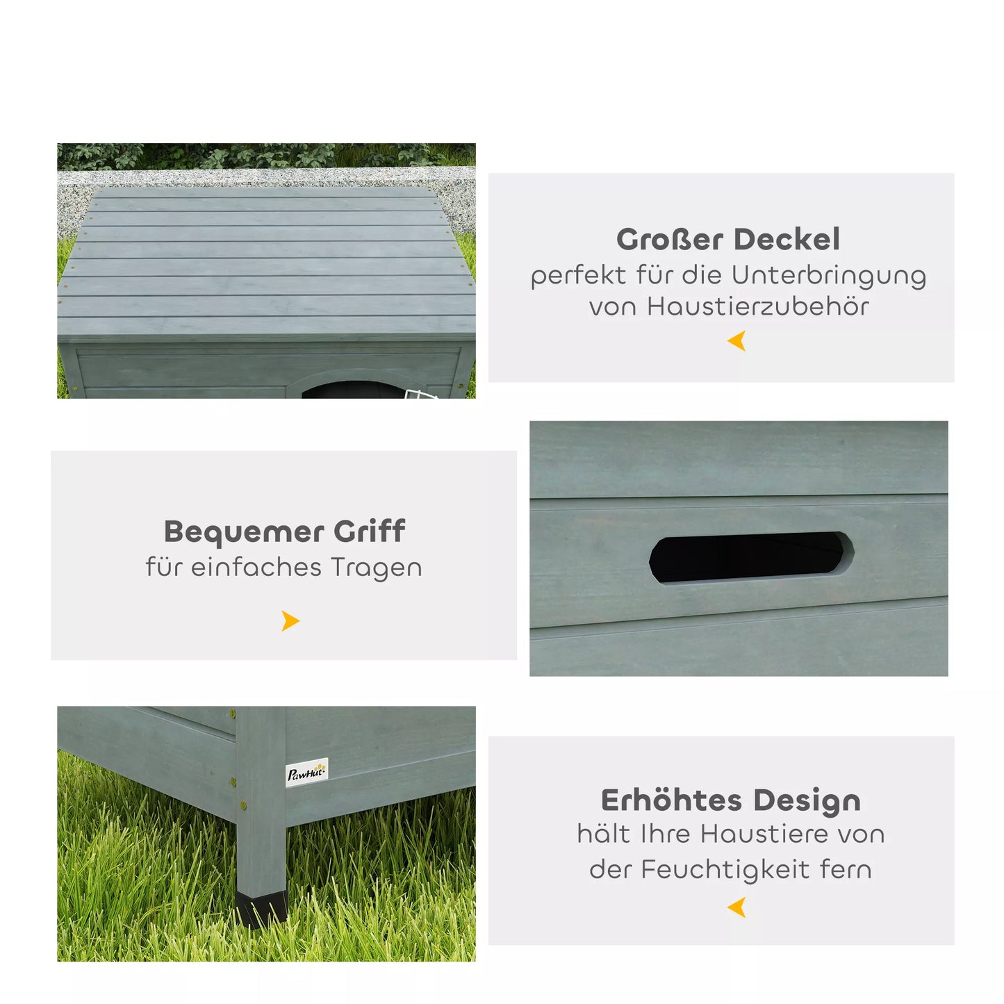 Suņu būda ar durvīm, suņu voljērs, transporta kaste, mājdzīvnieku būda, egles koks, tumši pelēka