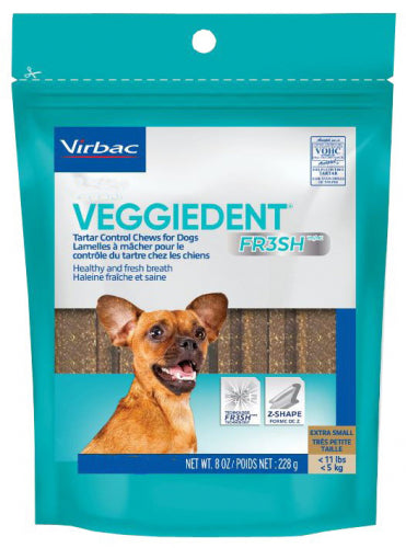 VEGGIEDENT Fresh Skanėstai šunims dantų higienai (<5 kg) XS