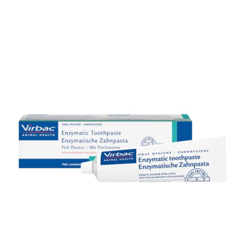 C.E.T Enzymatic Toothpaste  žuvies skonio dantų pasta  katėms 43 g