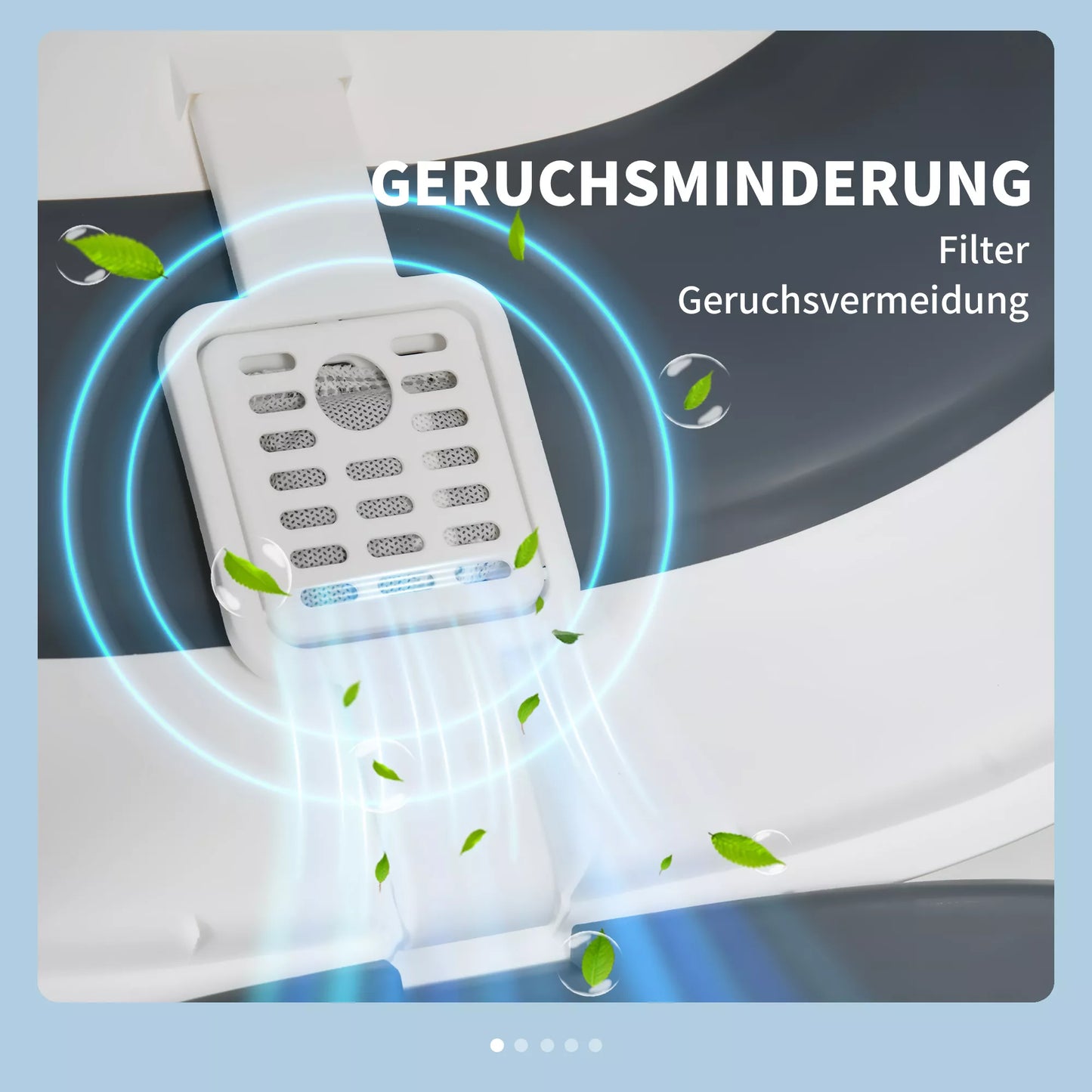 Kaķu tualete ar kaķu kaķu liekšķeri, ieeja ar apakšējo režģi, noņemams vāks, balta+pelēka, 52 x 41 x 38 cm