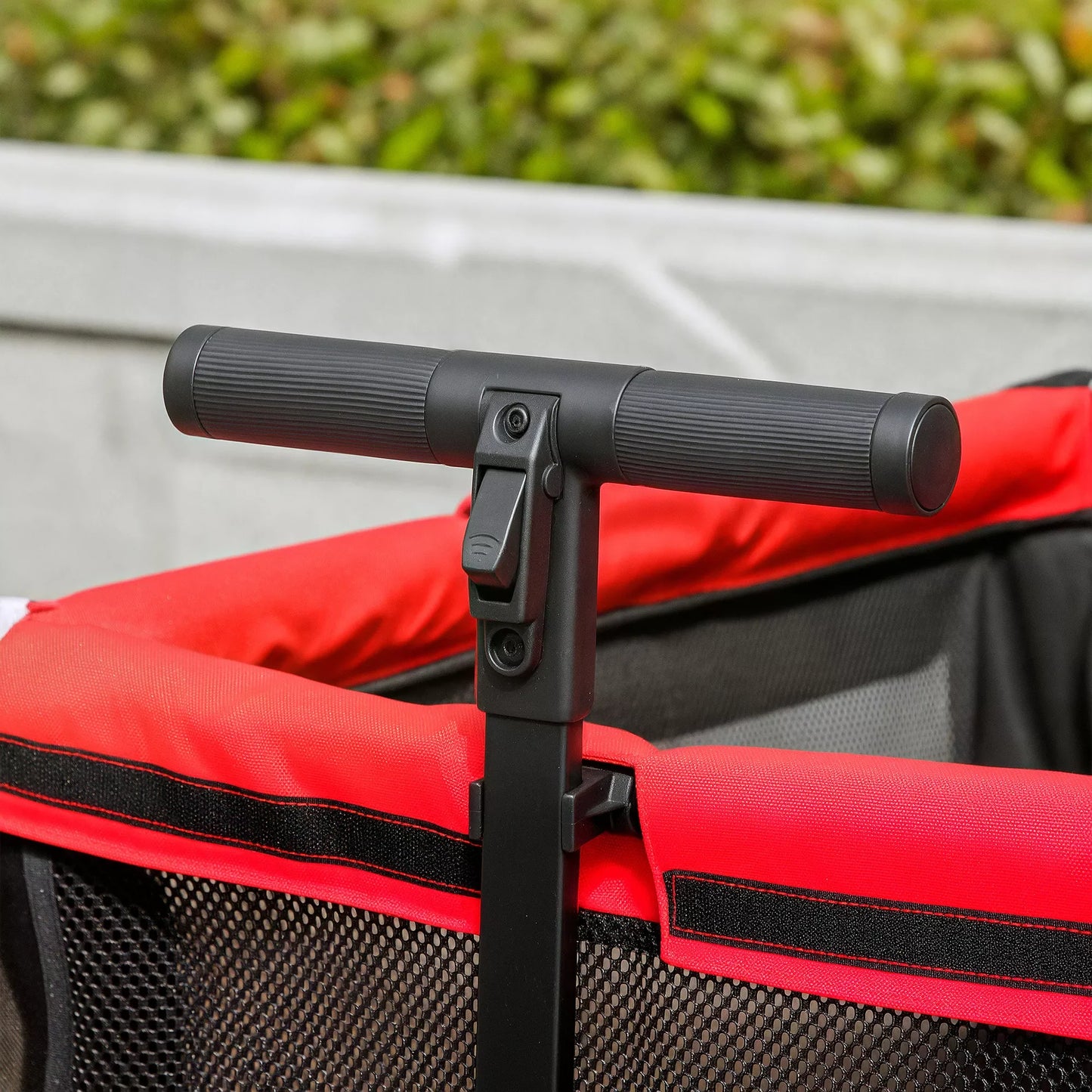 Salokāmi suņu ratiņi kaķiem un suņiem līdz 30 kg, 110 x 65 x 102 cm, sarkani