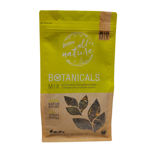 Bunny BOTANICALS MID MIX su ežiuolės žiedlapiais ir saulėgrąžų žiedais 140 g